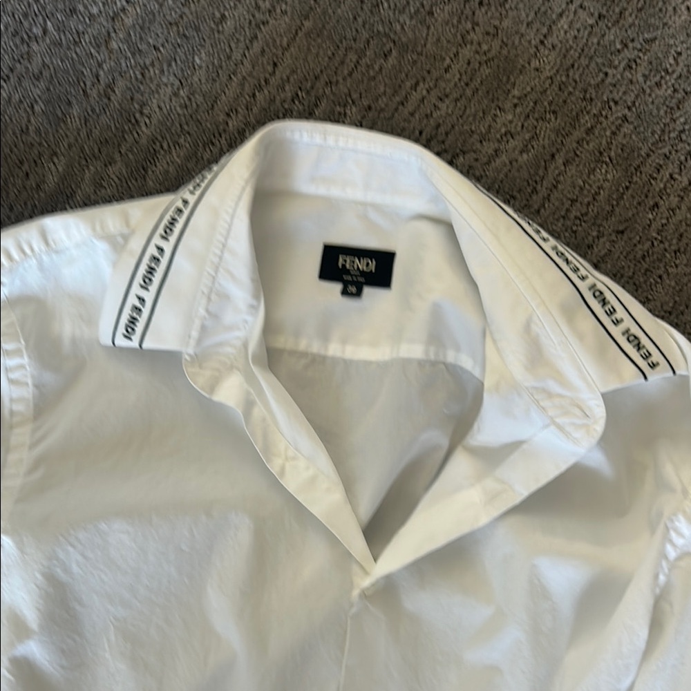 Fendi Men's White Shirt slim fit